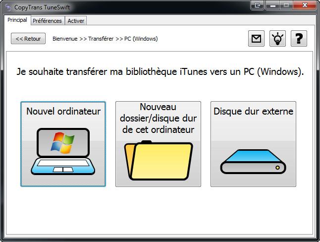 TuneSwift-3 TUTO TuneSwift : Transférer la bibliothèque iTunes vers un autre PC