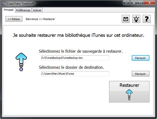 TuneSwift-5 TUTO TuneSwift : Transférer la bibliothèque iTunes vers un autre PC