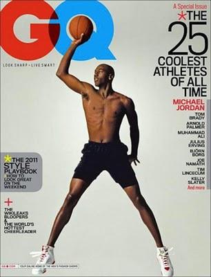 Michael Jordan, Muhammad, Ali, Julius Erving et d'autres en couverture de GQ magazine