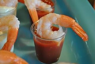 Mini-cocktails de crevettes sauce classique