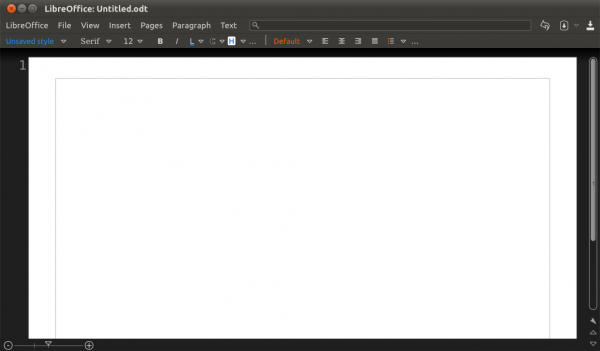 citrus Mockup d’interface graphique de LibreOffice