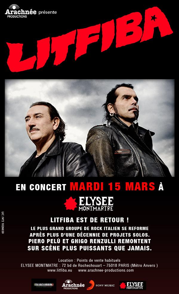 NL-Litfiba LITFIBA en concert à l’Elysée Montmartre