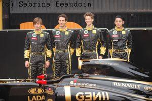 Bruno Senna et Romain Grosjean chez Lotus Renault