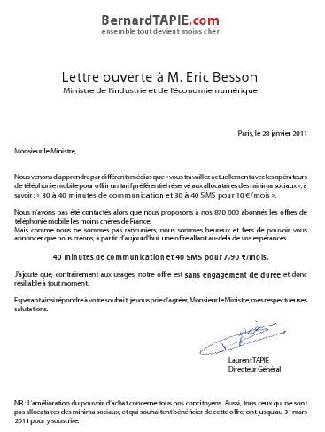 Quand Bernard Tapie tacle Eric Besson sur le forfait mobile social