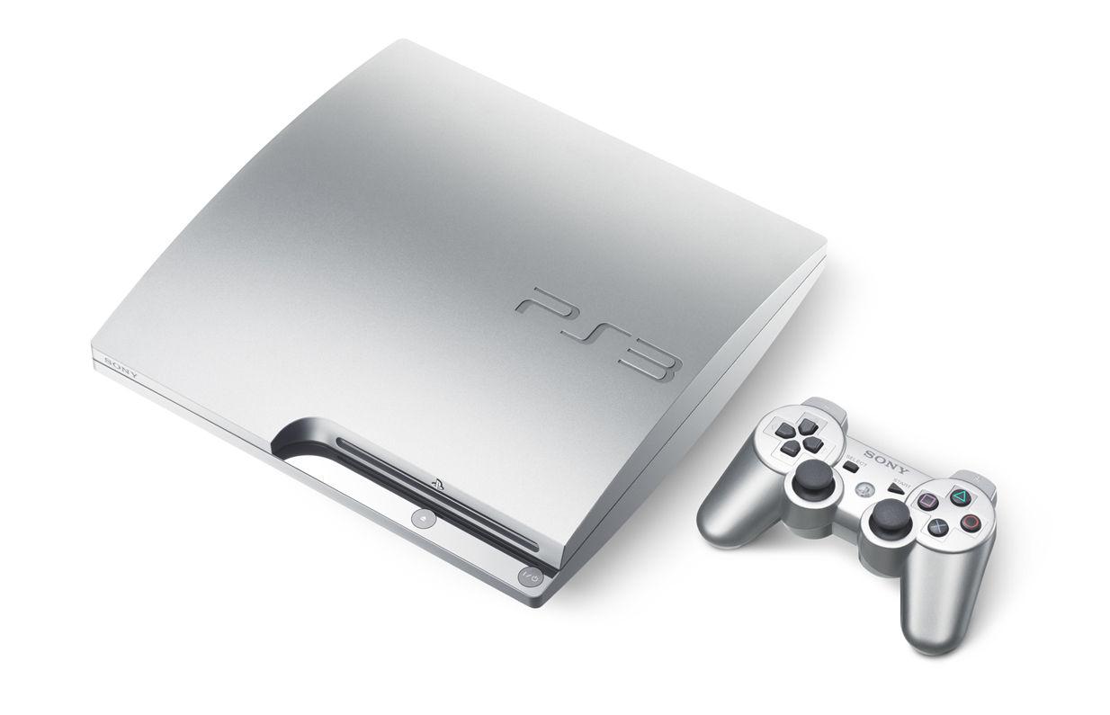 playstation 3 satin silver oosgame weebeetroc [design] PlayStation 3 Slim Satin Silver