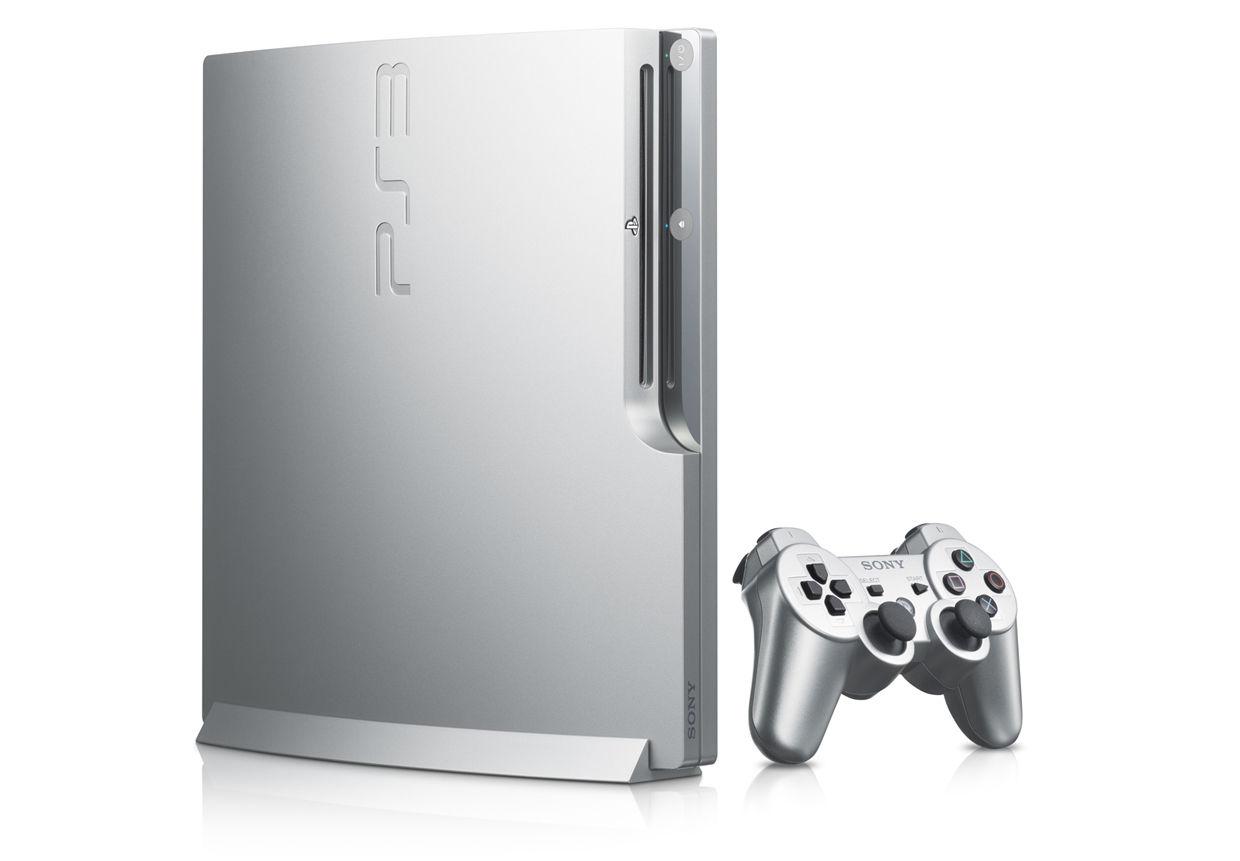PS3 satin silver oosgame weebeetroc [design] PlayStation 3 Slim Satin Silver