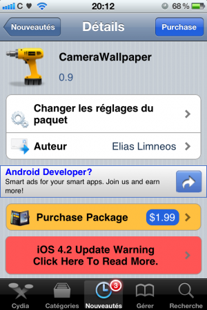 CameraWallpaper : Votre appareil photo comme fond d’écran ! CameraWallpaper : Votre appareil photo comme fond d’écran !