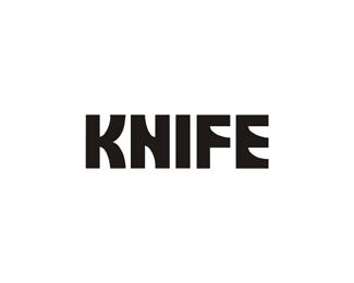 knife typographic logo inspiration 50 logos qui font leur boulot à la lettre !