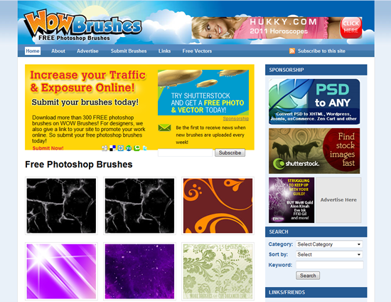 Photoshop: 15 site pour des Brushs gratuit… Photoshop: 15 site pour des Brushs gratuit…