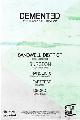 Social Club Samedi 5 février Dement3d Sandwell District/Surgeon
