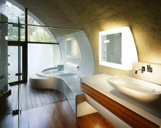 Villa Shell - Kotaro Ide - ARTechnic - salle de bains