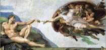 Michelangelo (Buonarroti) - La création d'Adam