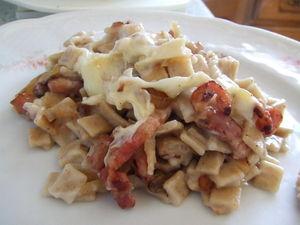 Gratin de crozets au reblochon DSCF4355