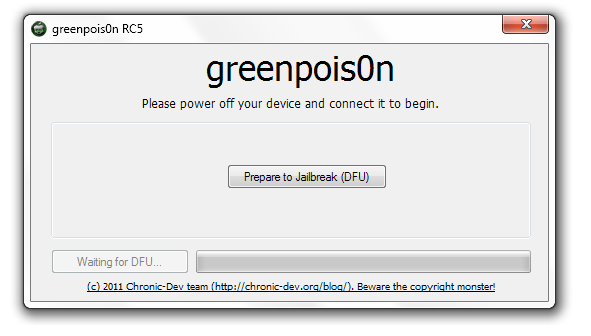 TUTO Windows Greenpois0n RC5 : Jailbreak iOS 4.2.1 untethered iPhone 4/3GS/3G, iPod Touch 4G/3G/2G et iPad