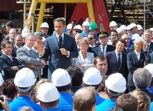 des parcs éoliens offshore au large de la Normandie et de la Bretagne en 2015 1185145_sarko_saint_nazaire2_groizeleau_juillet_2010