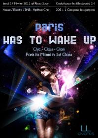 Paris HAS TO WAKE UP - Paris to Miami in 1st Class - Soirée khao suay paris