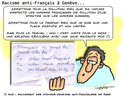 Genève : « Français, va semer la merde chez toi ! »