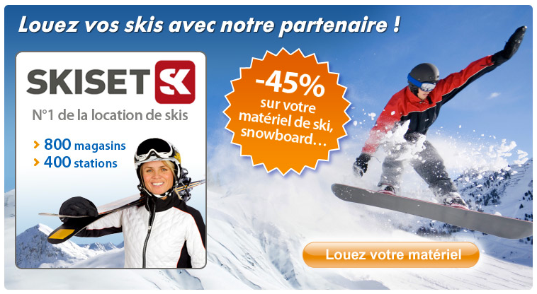 Offre exceptionnelle: -45% sur votre matériel de ski – Abritel
