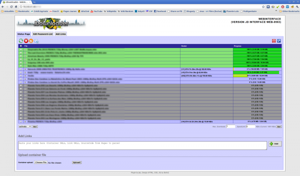 JDownloader, télécharger sur megaupload, rapidshare … etc
