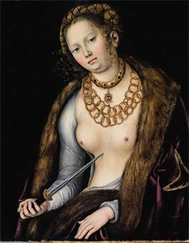 Le secret des nus selon Cranach Lucrèce, Lucas Cranach L'Ancien,1510-1513. (Friedrich Kisters © Collection privée)
