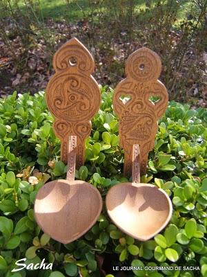 Cuillères de mariage en bois ... Cuillères de mariage en bois ...