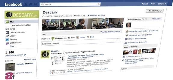 new facebook page Tout ce que vous devez savoir sur les nouvelles Pages d’entreprises Facebook