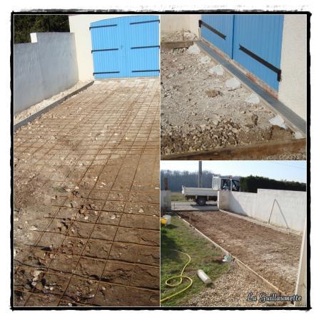 Nouvelle entrée de garage, 10 février 2011.... Nouvelle entrée de garage, 10 février 2011....