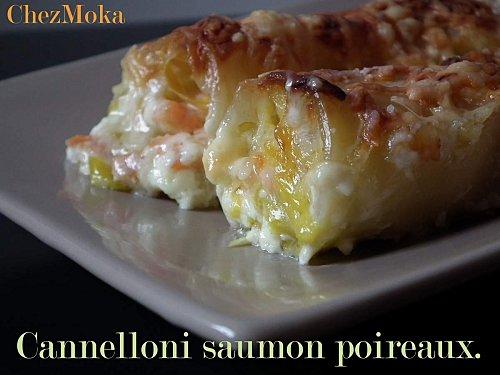 Cannelloni saumon poireaux maison