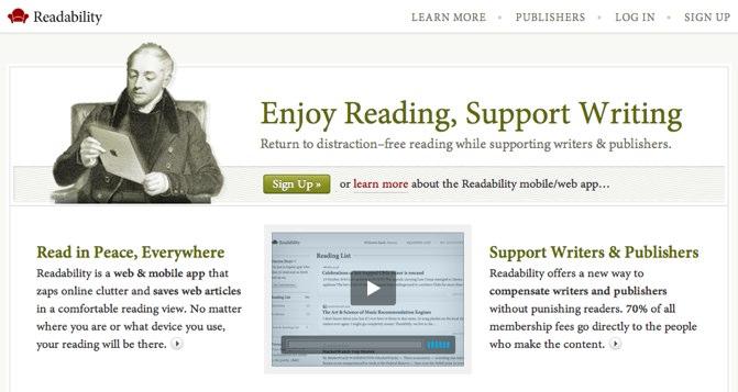 Readability : améliorer l’expérience de lecture tout en soutenant l’écriture Readability : améliorer l’expérience de lecture tout en soutenant l’écriture