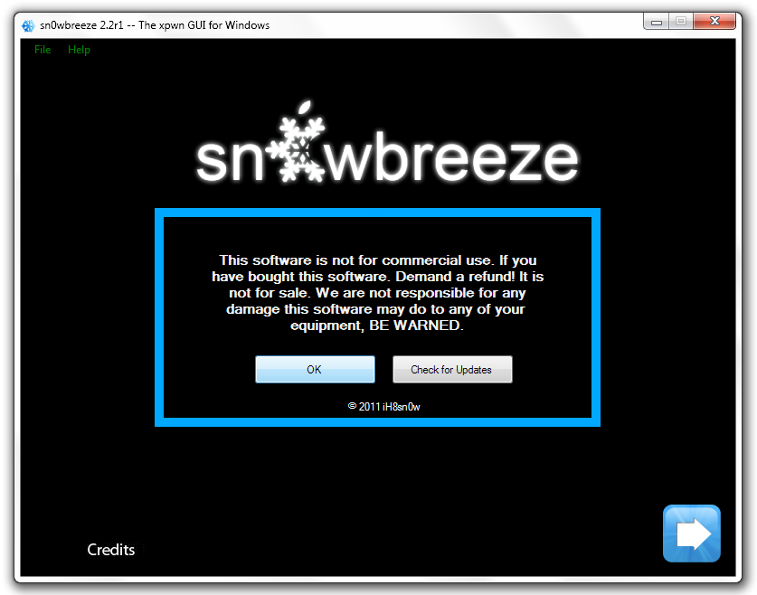 TUTO Sn0wbreeze 2.2 : Jailbreak iOS 4.2.1 iPhone 3G/3GS/4, iPod Touch 2G/3G/4G et iPad Windows