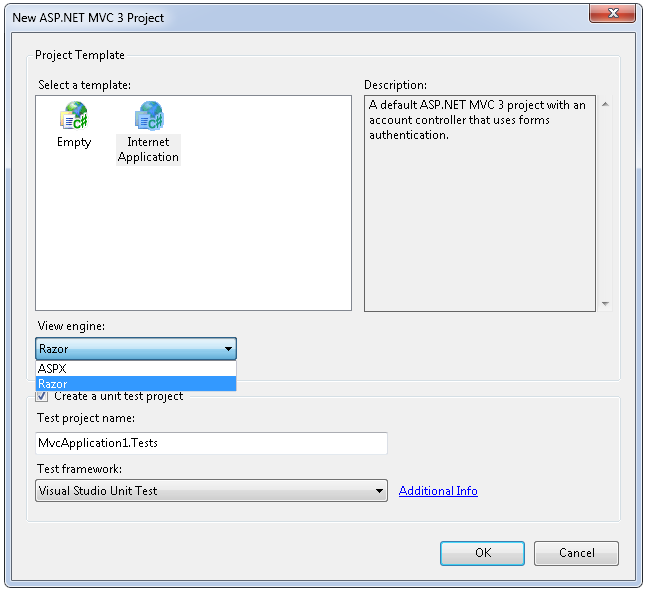 [ASP.NET MVC] Nouveautés MVC 3 Part 1 - Améliorations dans Visual Studio 2010