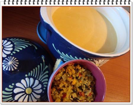 Bisque de potiron aux moules à la provençale Bisque de potiron aux moules à la provençale