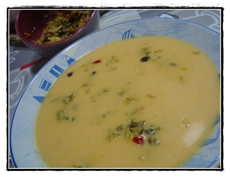 Bisque de potiron aux moules à la provençale Bisque de potiron aux moules à la provençale