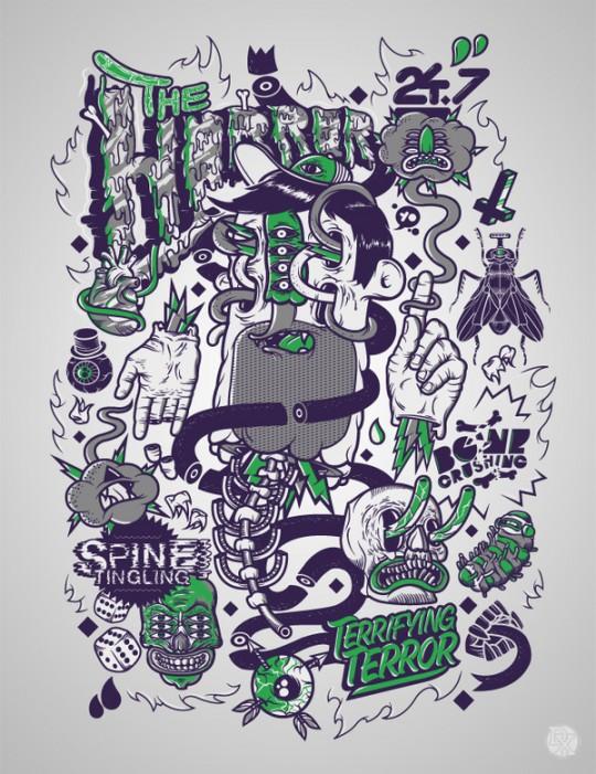 DXTR_16 Tee-Shirt haut en couleur – DXTR