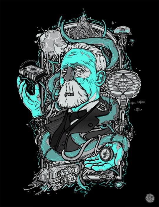 DXTR_18 Tee-Shirt haut en couleur – DXTR