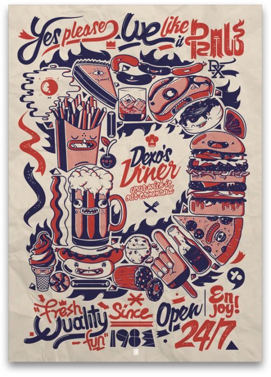 DXTR_09 Tee-Shirt haut en couleur – DXTR