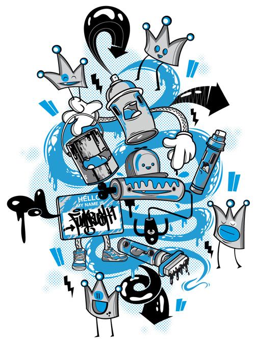 DXTR_27 Tee-Shirt haut en couleur – DXTR