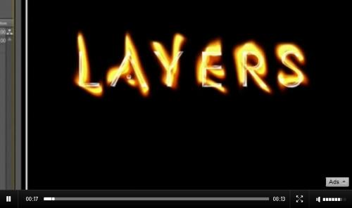 50 tutoriels After Effects pour les animateurs Texte avec effet de chrome qui flambe