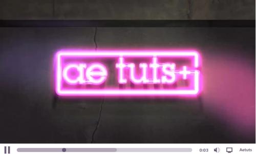 50 tutoriels After Effects pour les animateurs Simuler un effet de luminescence d'un néon à votre logo