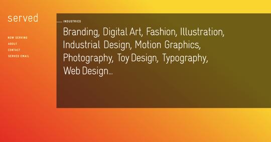 Typographie web – Inspiration afin de s’en mettre plein la vue! Typographies sur le web 26