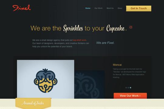 Typographie web – Inspiration afin de s’en mettre plein la vue! Typographies sur le web 01