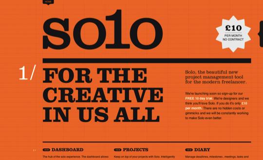 Typographie web – Inspiration afin de s’en mettre plein la vue! Typographies sur le web 39