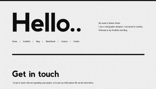 Typographie web – Inspiration afin de s’en mettre plein la vue! Typographies sur le web 22