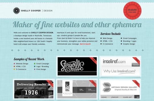 Typographie web – Inspiration afin de s’en mettre plein la vue! Typographies sur le web 38