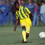 Claude Makelele à Nantes en 1991.