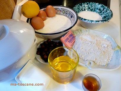 Dolce alla farina di castagne – Gâteau à la farine de châtaigne