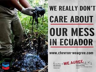 Chevron en Équateur et activisme à la Yes Men