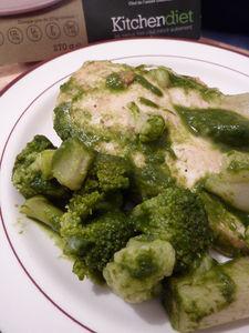 Blanc de poulet, légumes sautés à la badiane, sauce verte P1040302