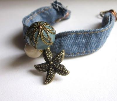 Bracelet étoile de mer et jeans {parure}