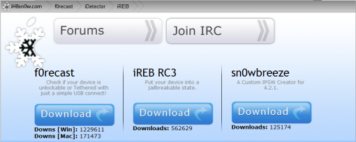 Sn0wbreeze 2.2.1 est iREB RC3 disponible au téléchargement !!!